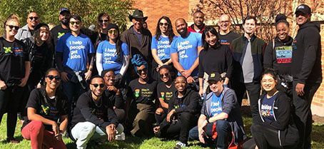 Indeedians at the Martin Luther King Jr. Day march in Austin