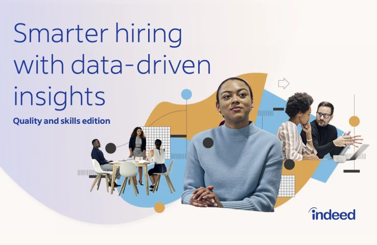 Cover of report showing title ‘Smarter hiring with data-driven insights’ and subtitle ‘Quality and skills edition’