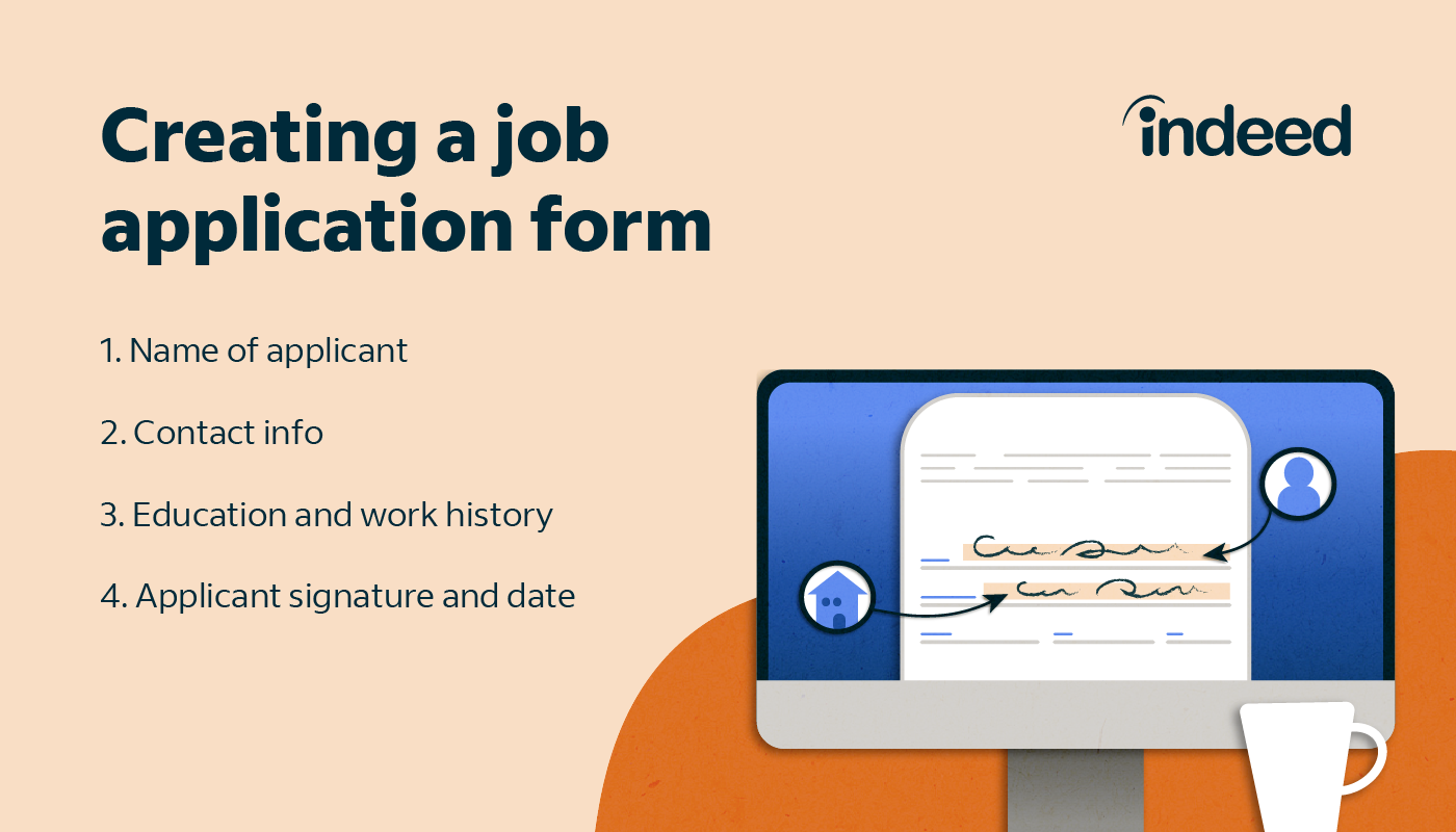 general guidelines for creating job application forms with template