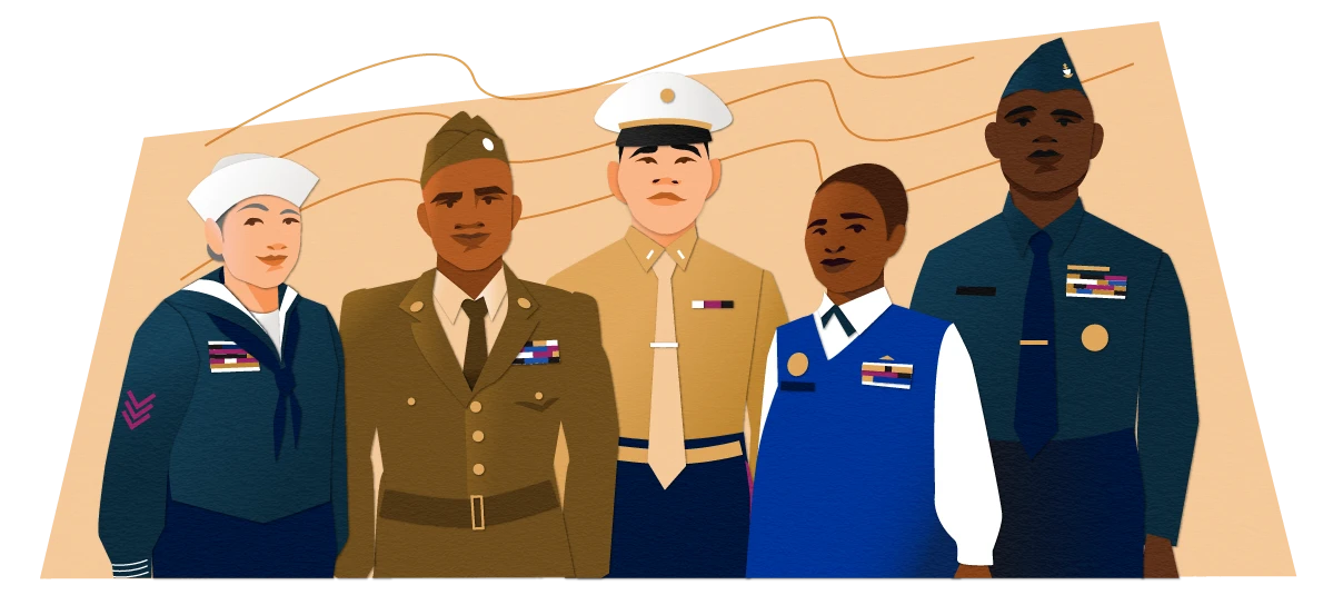 Illustration of Military Heroes