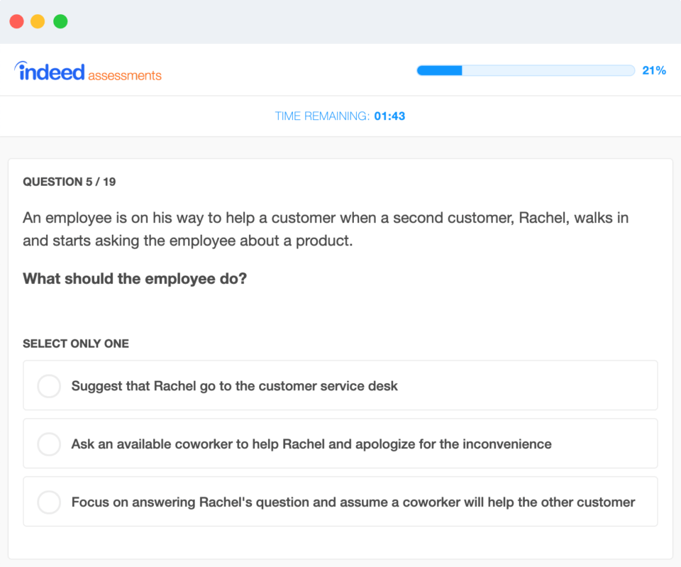 Indeed Mechanical Troubleshooting Aptitude Test