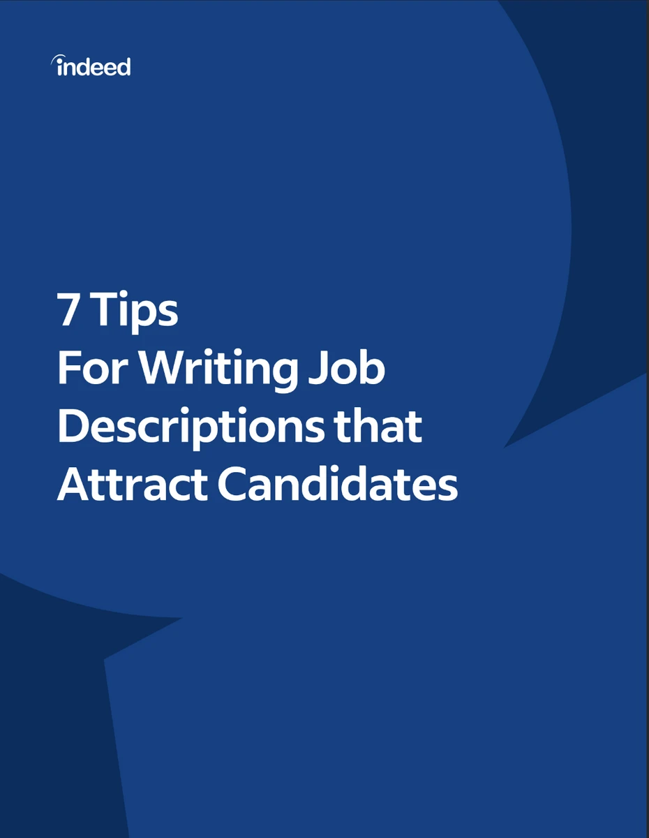 eBook cover for 7 tips for writing job descriptions that attract candidates