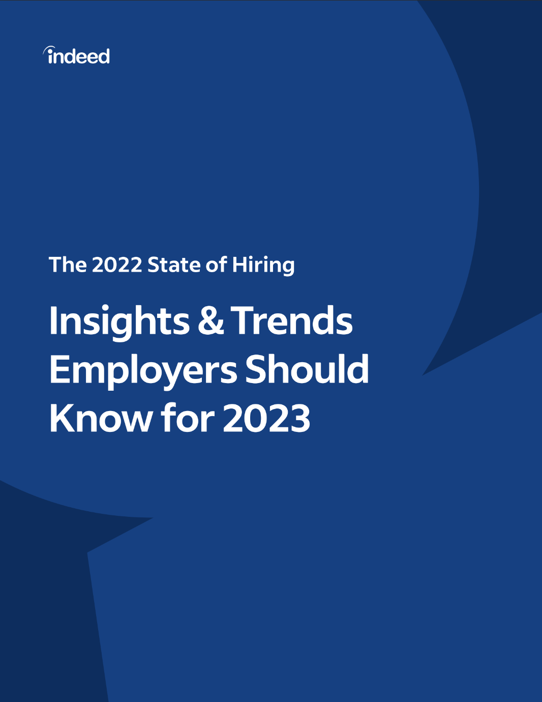 eBook cover for The State of Hiring: Insights & Trends Employers Should Know for 2023
