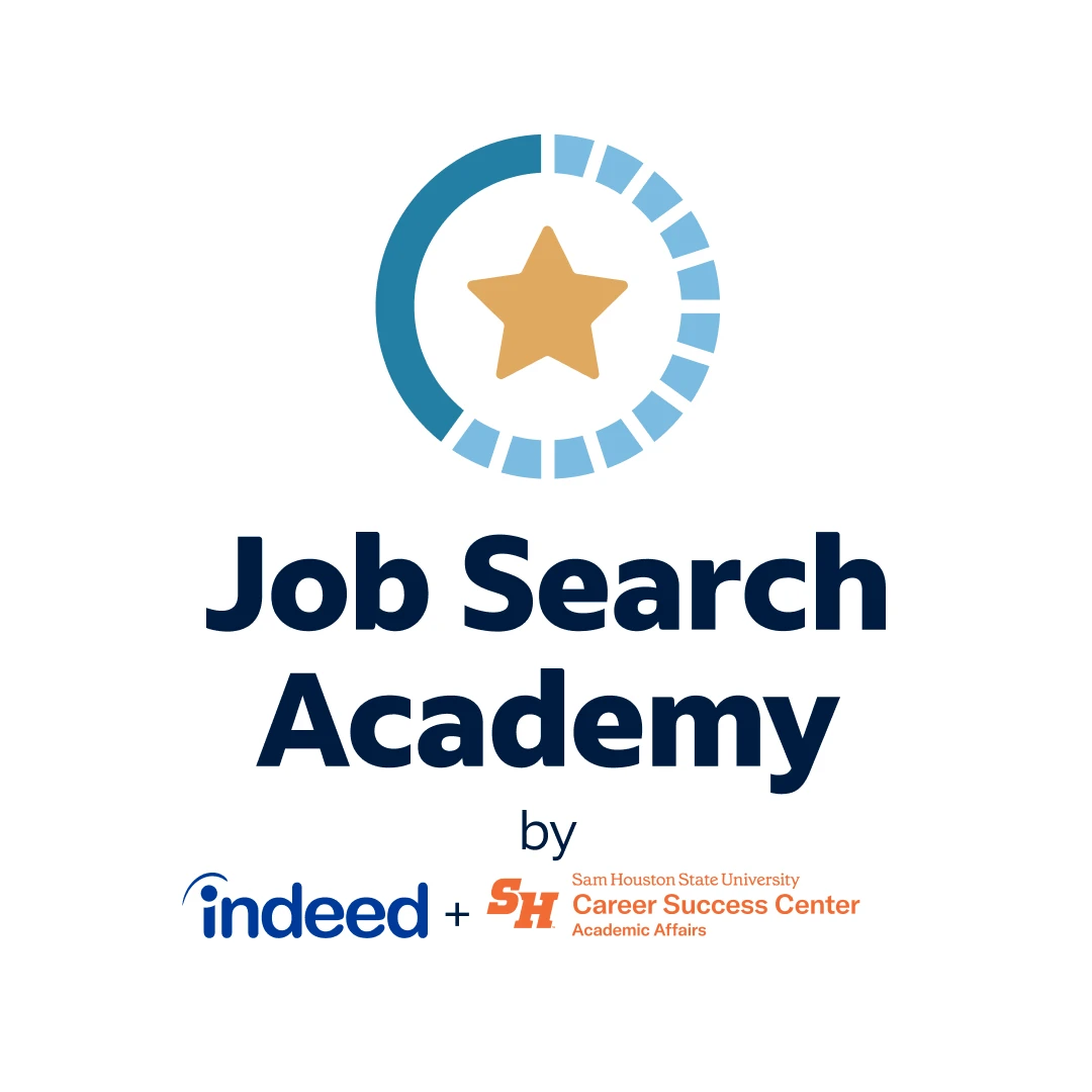 Job Search Academy by Indeed & Sam Houston State University logo