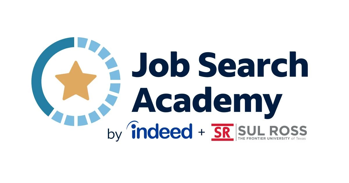 Job Search Academy by Indeed & Sul Ross State University logo