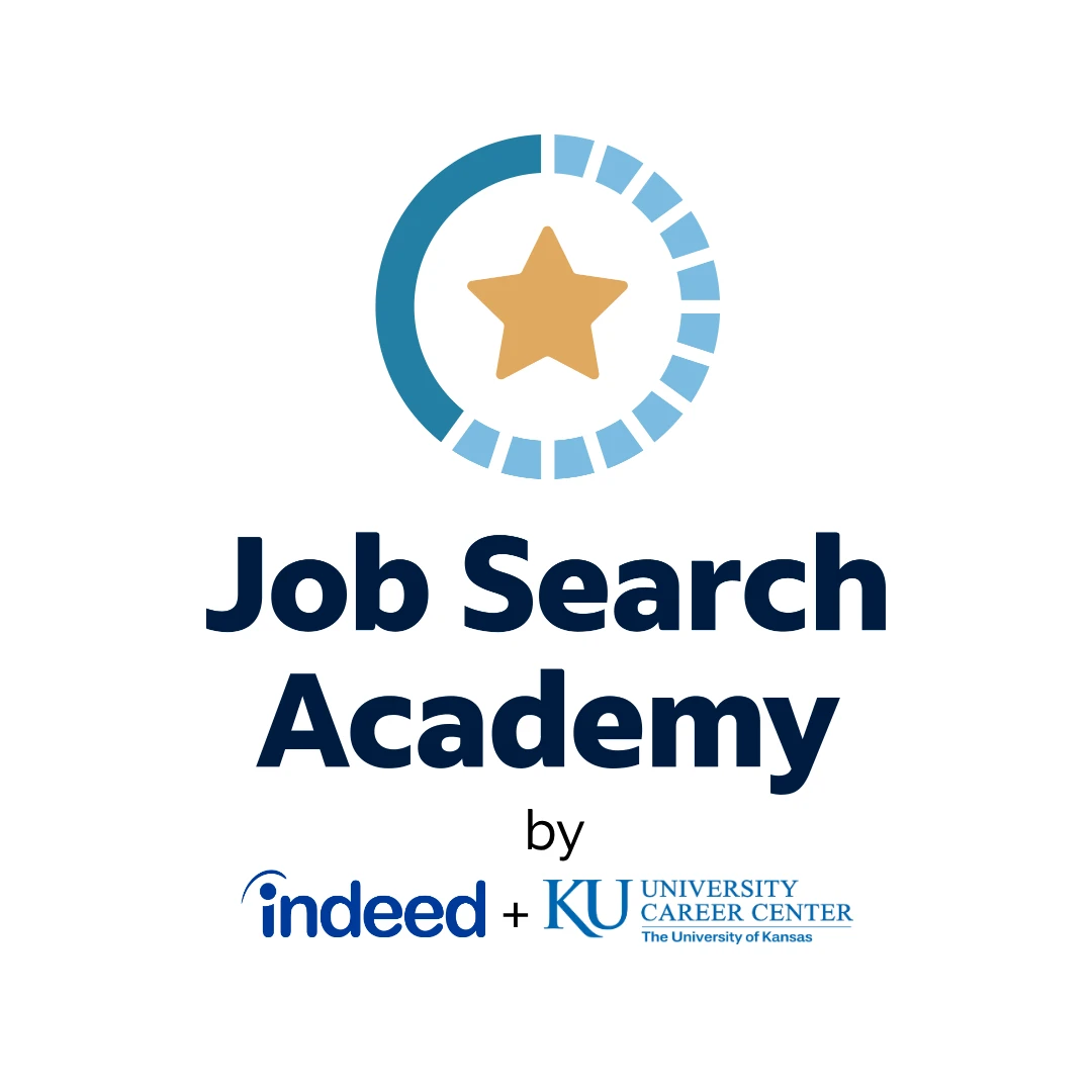 Job Search Academy by Indeed & University of Kansas logo