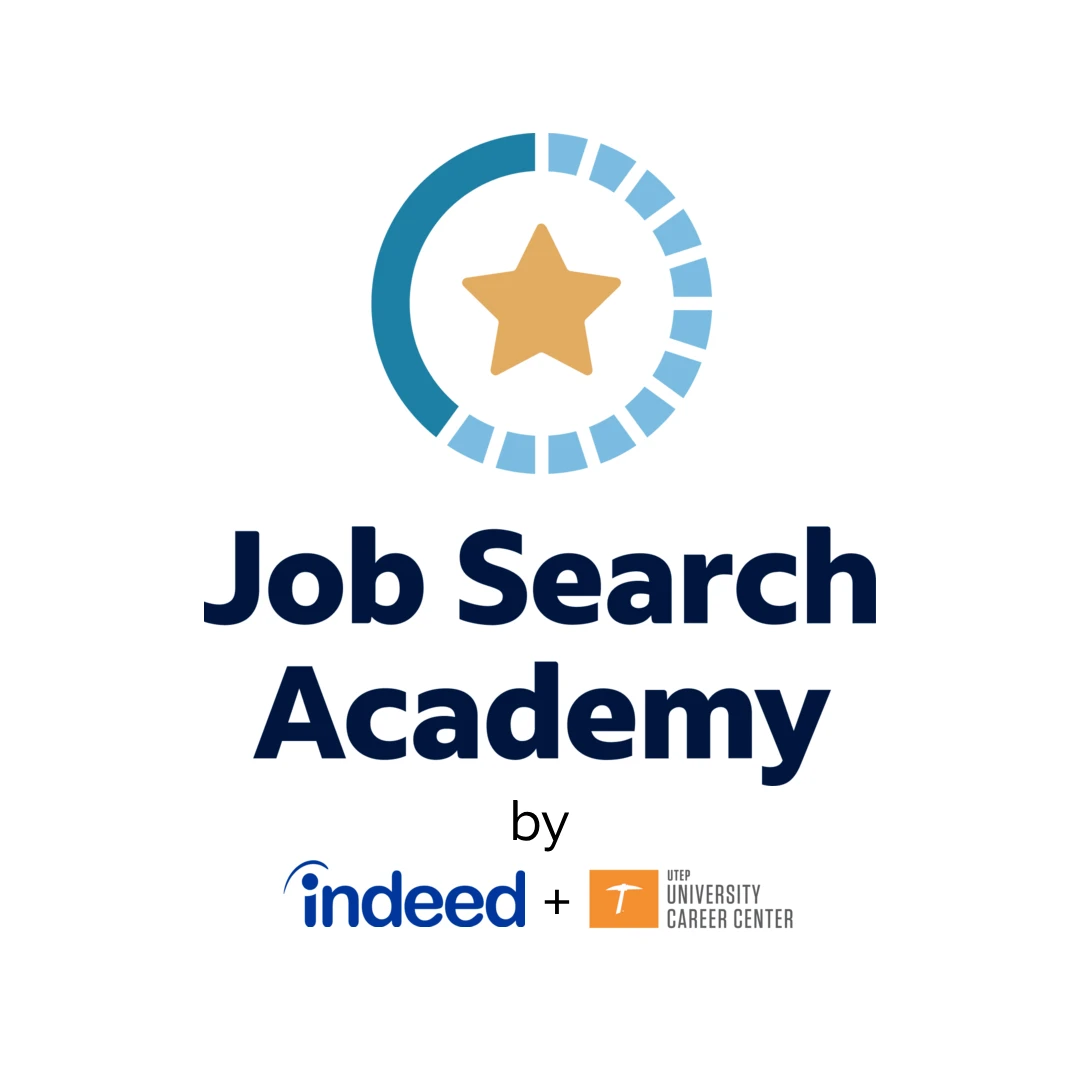 Job Search Academy by Indeed & University of Texas at El Paso logo