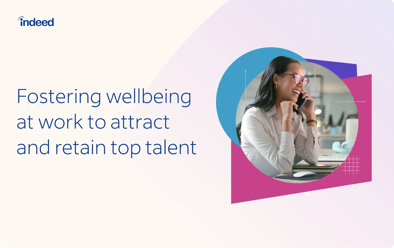 Thumbnail of executive summary showing title “Fostering wellbeing at work to attract and retain top talent”