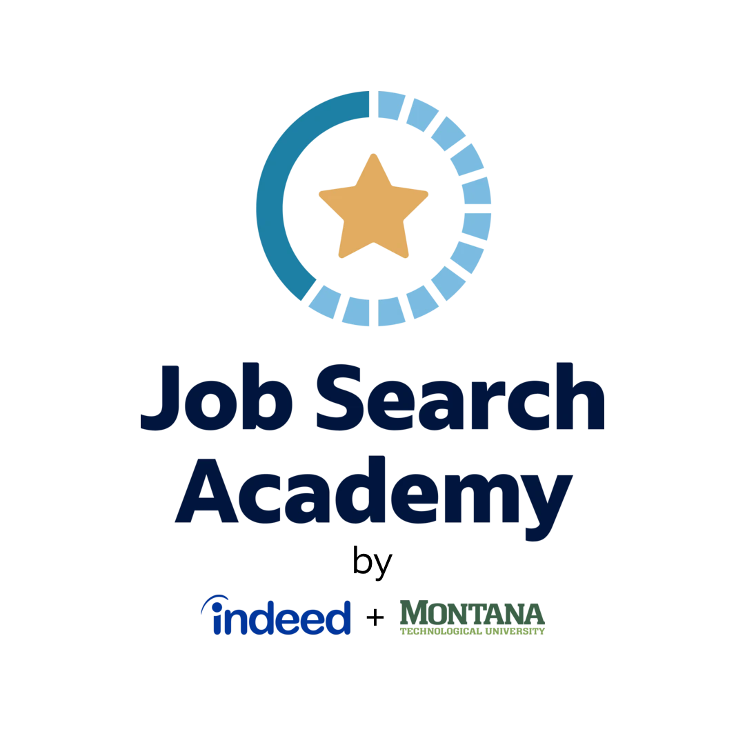 Job Search Academy by Indeed & Montana Technological University logo