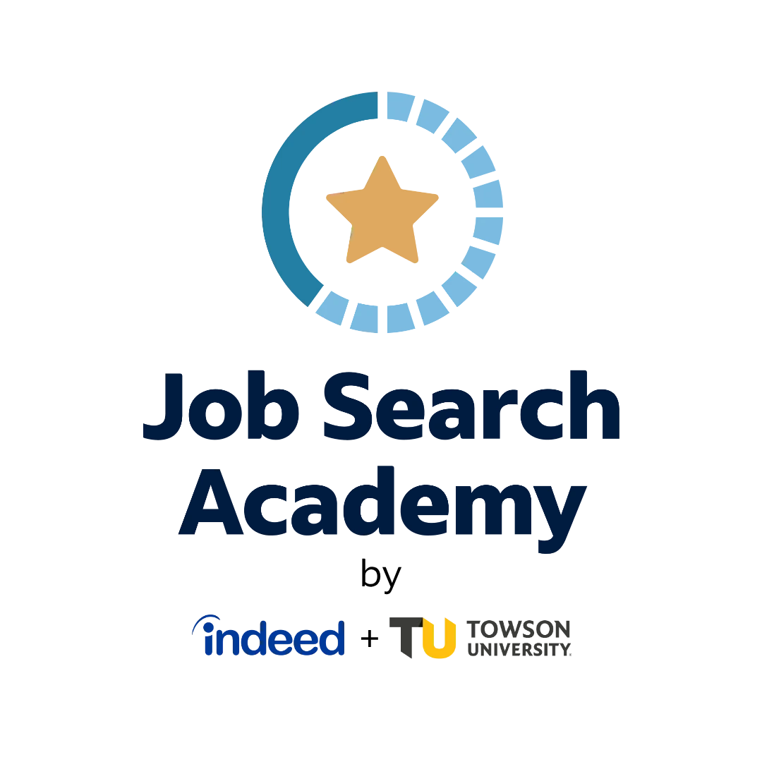 Job Search Academy by Indeed & Towson University logo