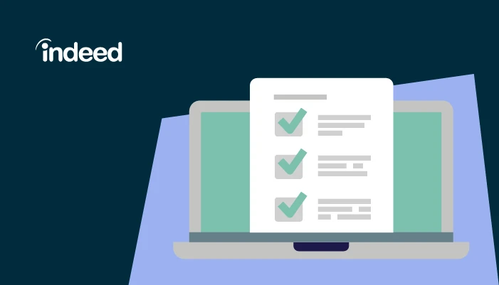 Illustration of job description coming out of computer