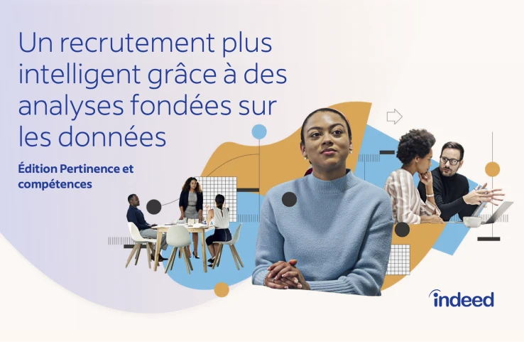 Couverture du rapport intitulé « Un recrutement plus efficace grâce aux analyses fondées sur les données » avec le sous-titre « Édition Pertinence et compétences »