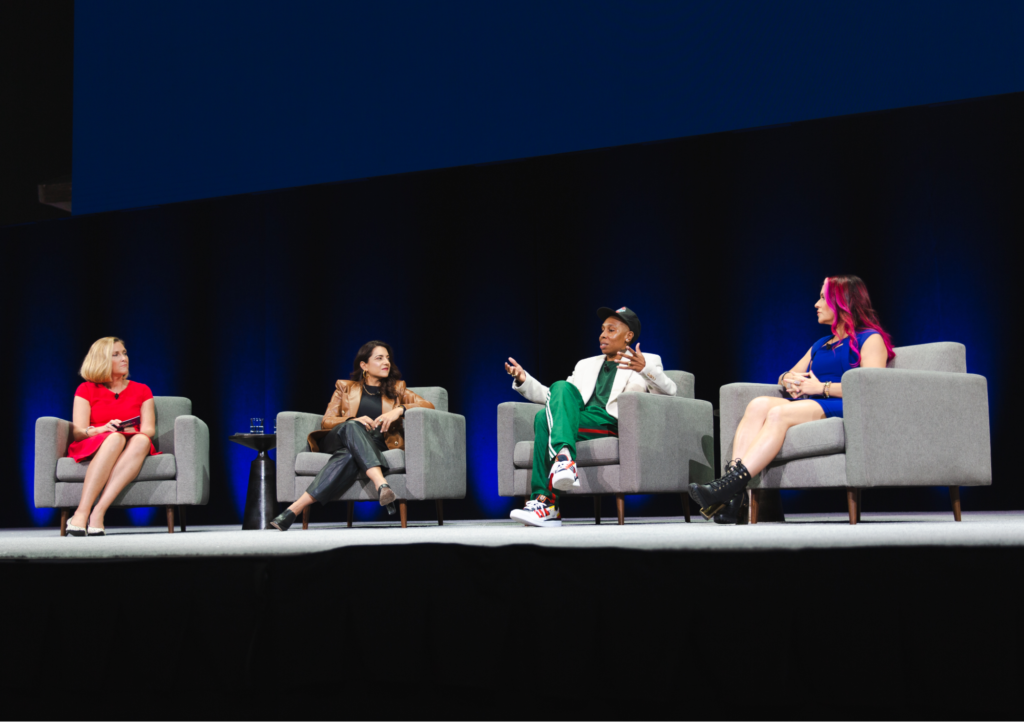 Indeed CMO Jessica Jensen, Girls Who Code-Gründerin Reshma Saujani, Produzentin Lena Waithe und NFL-Coachin Dr. Jen Welter 