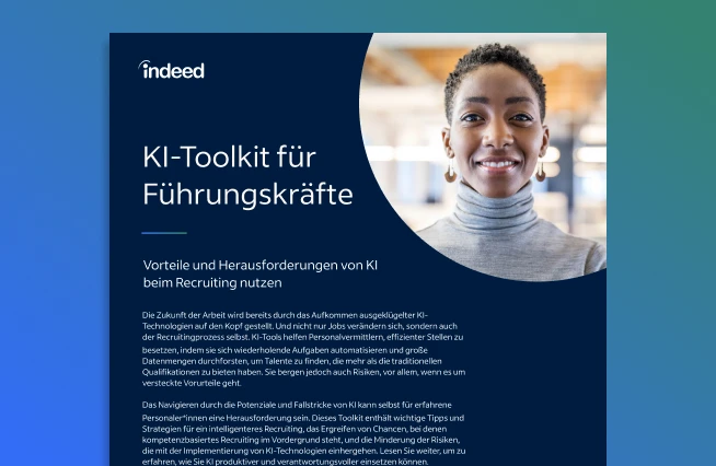 Vorschaubild des Deckblatts mit dem Titel „KI-Toolkit für Führungskräfte“ 