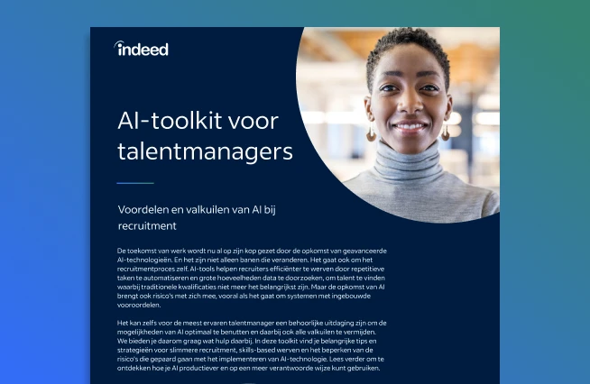 Miniatuur van het voorblad met de titel 'AI-toolkit voor talentmanagers'