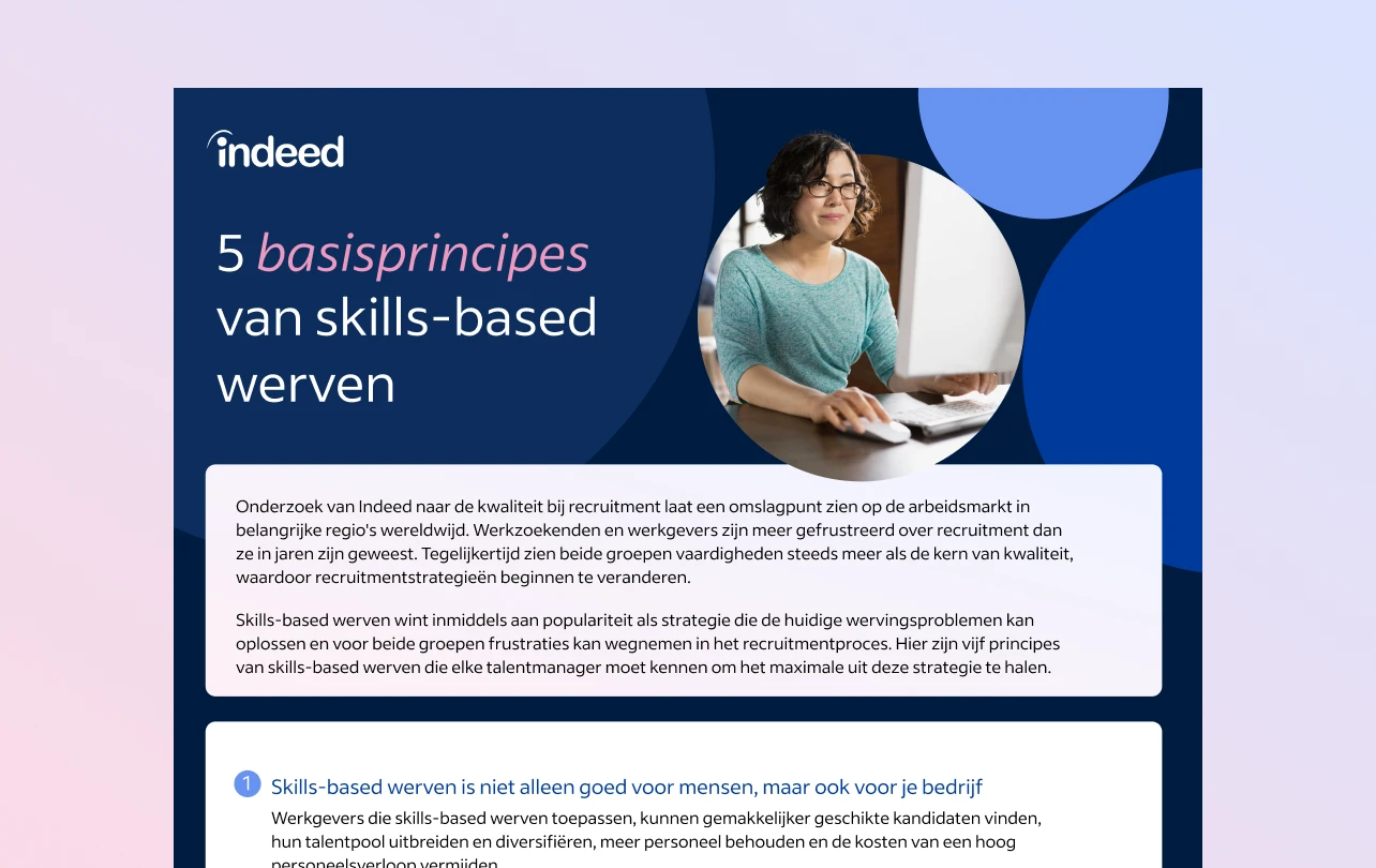 Miniatuur van de samenvatting met de titel '5 basisprincipes van skills-based werven' 