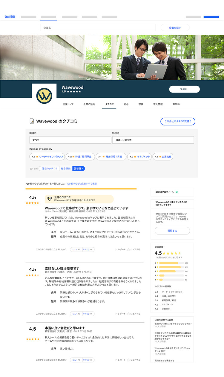 Indeed クチコミ 機能を有効活用する方法とは