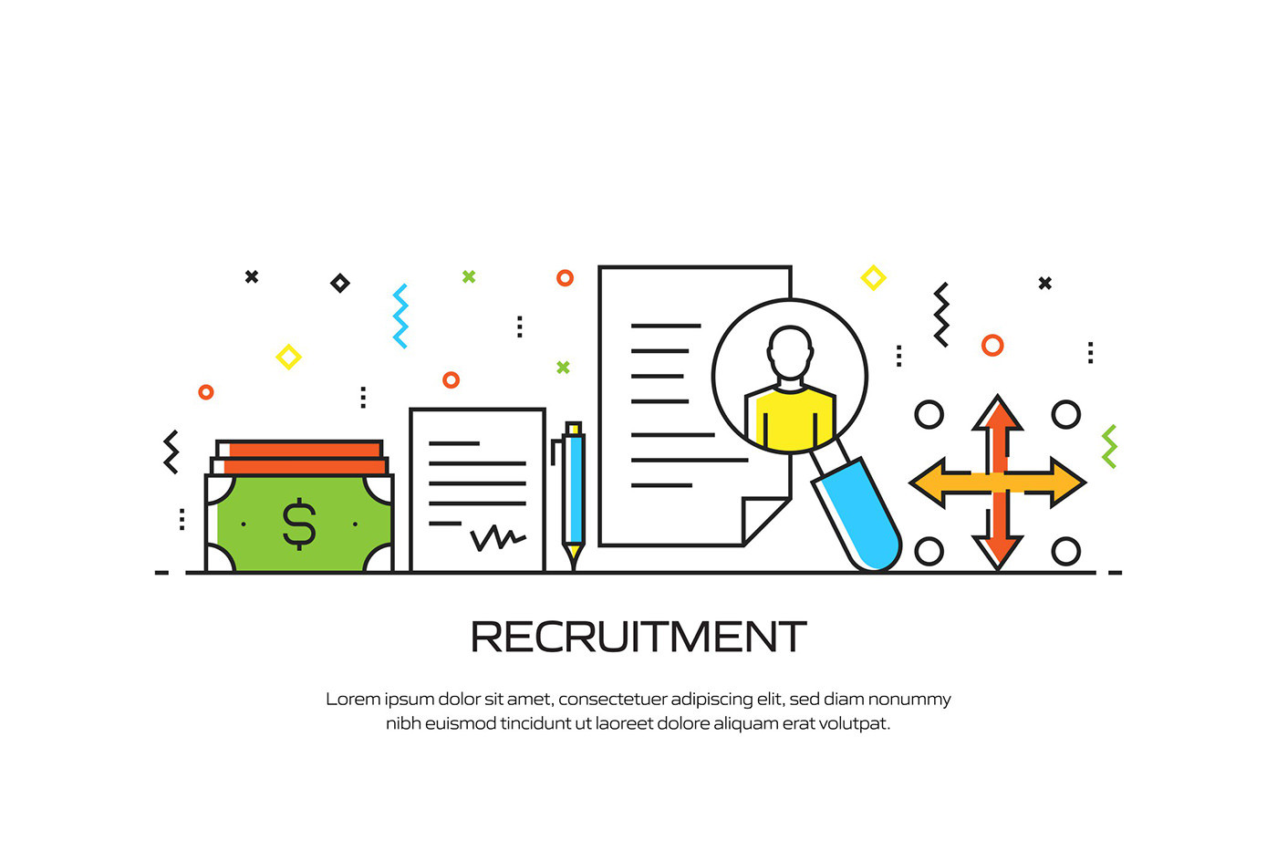 RECRUITMENTのイメージイラスト