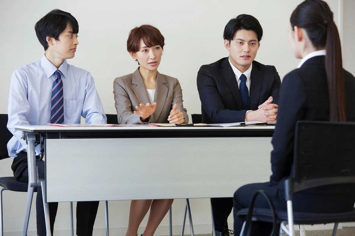 面接をしているイメージ