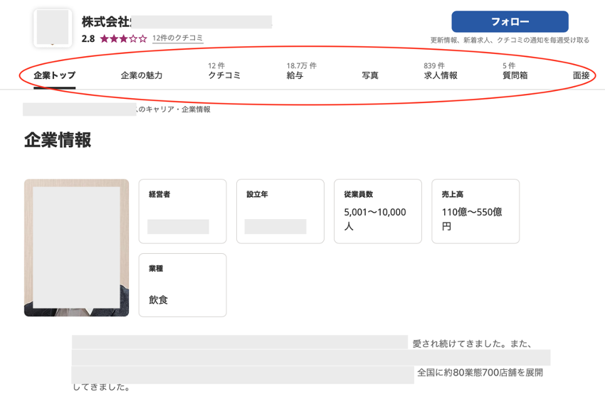 求人ページ 表示イメージ