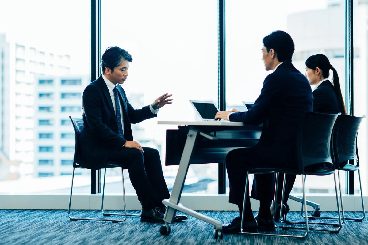 面談をしているイメージ