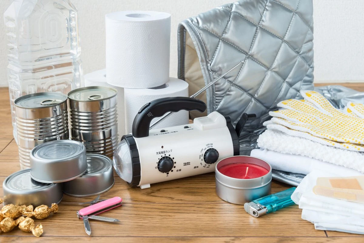 防災備蓄品のイメージ