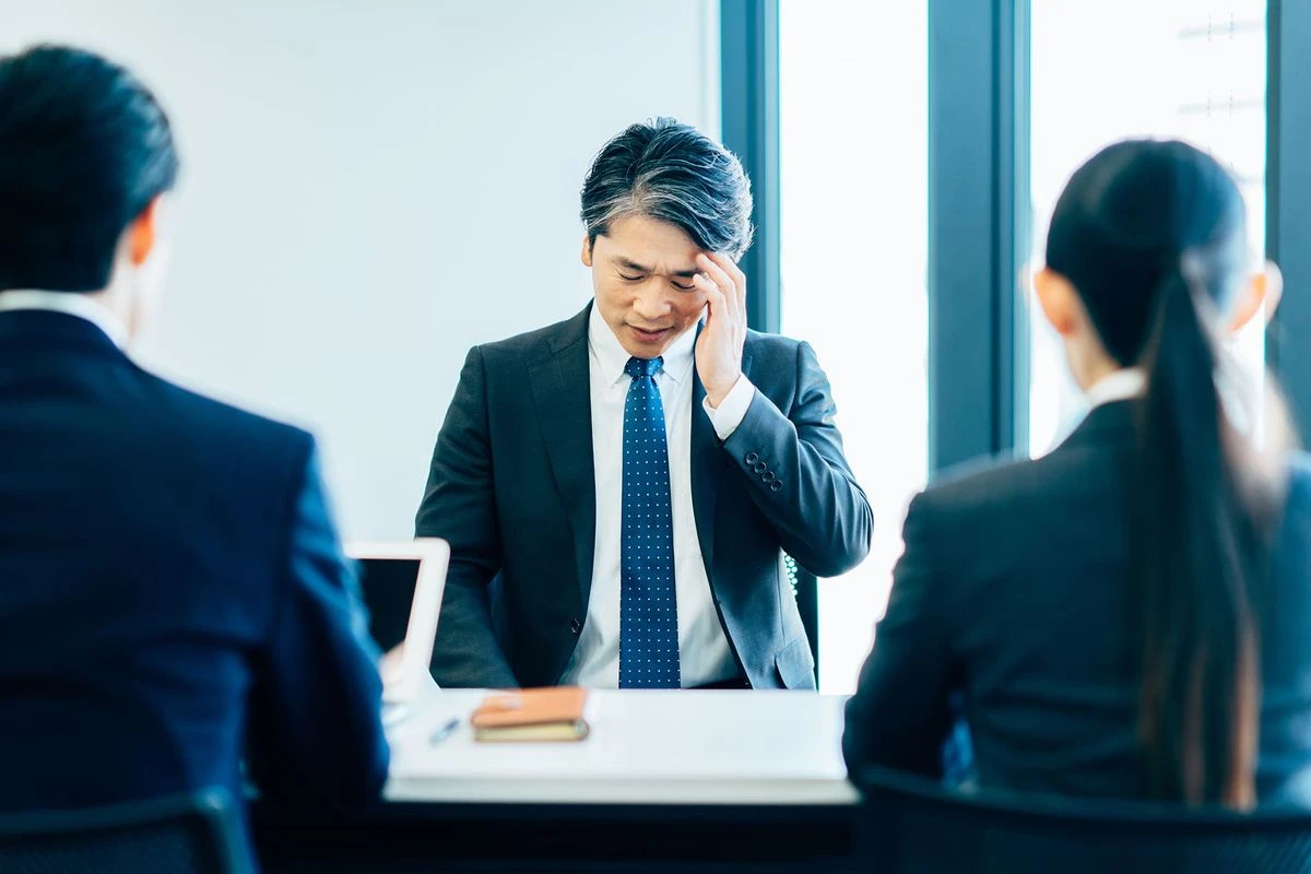 面接をしているイメージ