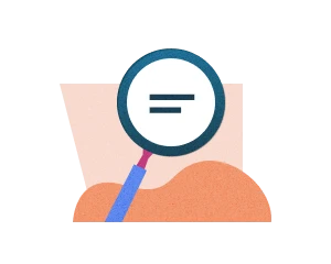 illustration of magnifying glass