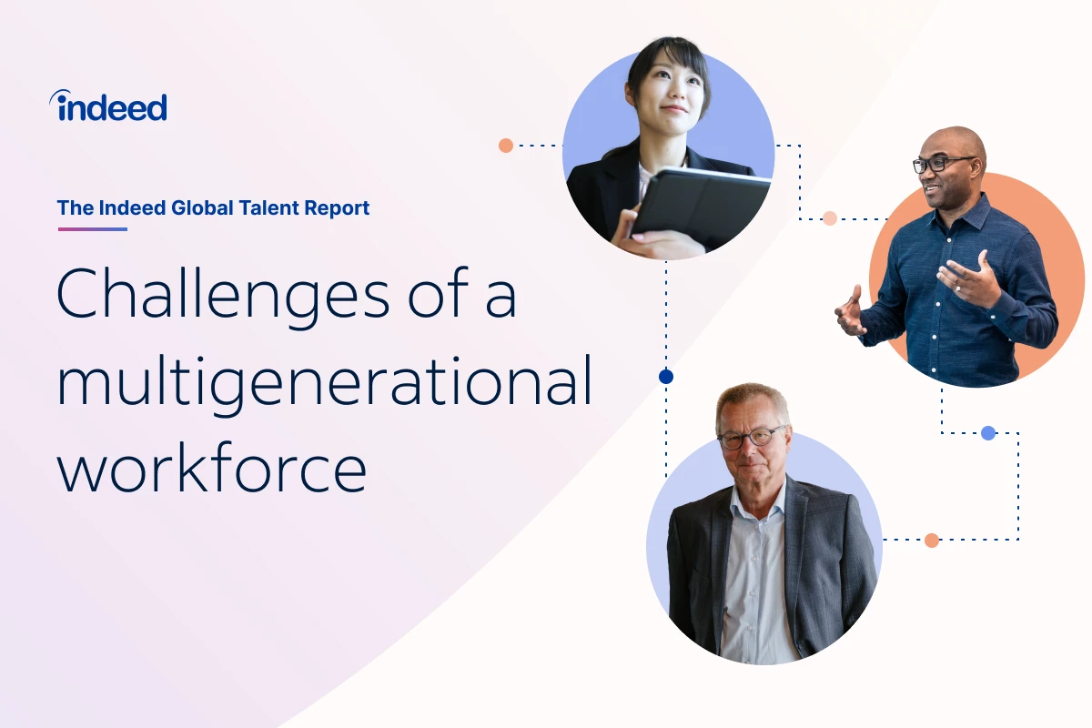 Thumbnail of infographic showing title ‘Challenges of a multigenerational workforce’