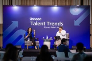 Anj Vera, CEO, TalentView in conversation with Indeed's Richard Avery at the event