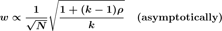 interval width proportional to the sd factor