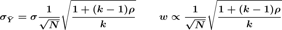 sd and width formulas