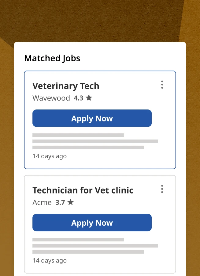 A product representation of what a sponsored job may look like on Indeed