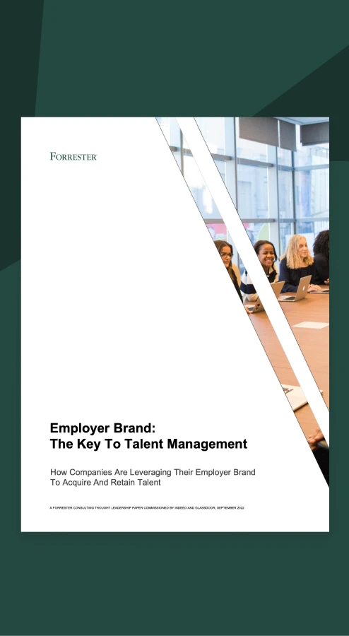 A Forrester research report on talent management strategies, accessible through Indeed’s employer branding software resources.