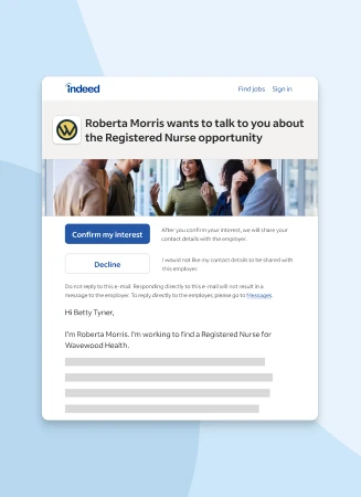 Featured employer job listing with added company logo, banner, and rating to show how your listing will stand out against competitors