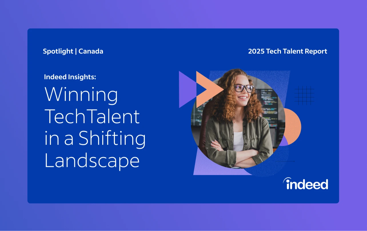 Cover of report showing title “Winning Tech Talent in a Shifting Landscape: 2025 Tech Talent Report”