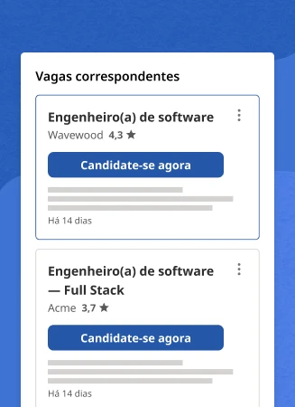 Suas vagas correspondentes são exibidas aos candidatos relevantes no Indeed.