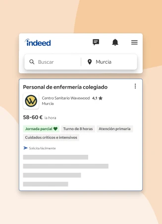Oferta de empleo de Empresa destacada con el logotipo, para mostrar cómo destacará su publicación frente a las de sus competidores