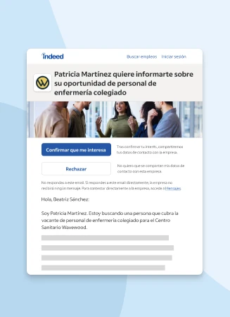 Oferta de empleo de Empresa destacada con el logotipo, el anuncio y la valoración, para mostrar cómo destacará su publicación frente a las de sus competidores