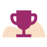 Icône d'un trophée symbolisant le sentiment d'être apprécié au travail
