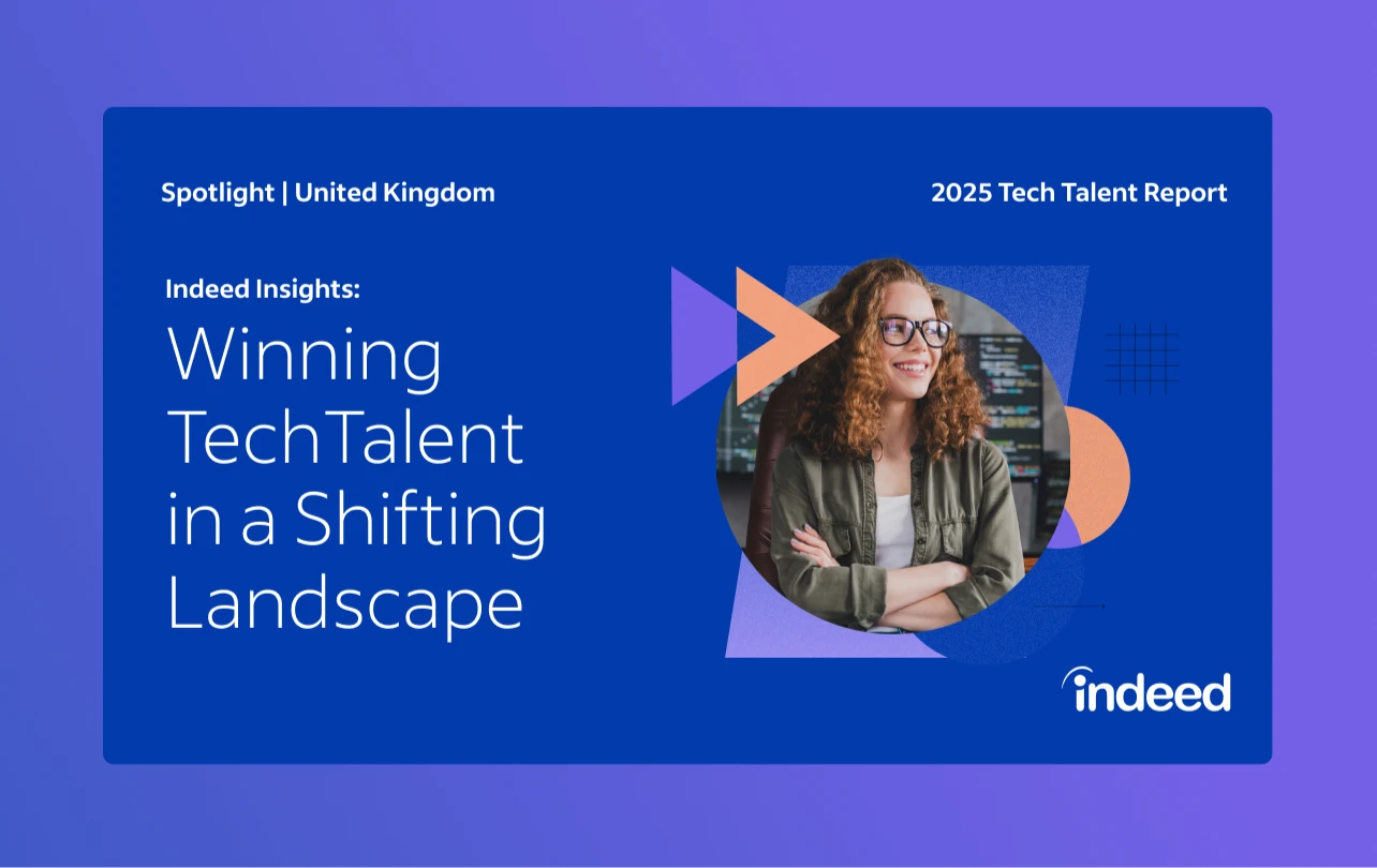 Cover of report showing title “Winning Tech Talent in a Shifting Landscape: 2025 Tech Talent Report”