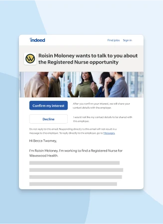 Featured employer job listing with added company logo, banner, and rating to show how your listing will stand out against competitors