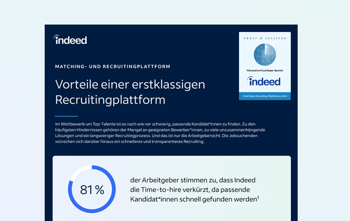 Vorschaubild der Zusammenfassung mit dem Titel „Vorteile einer erstklassigen Recruitingplattform“ 