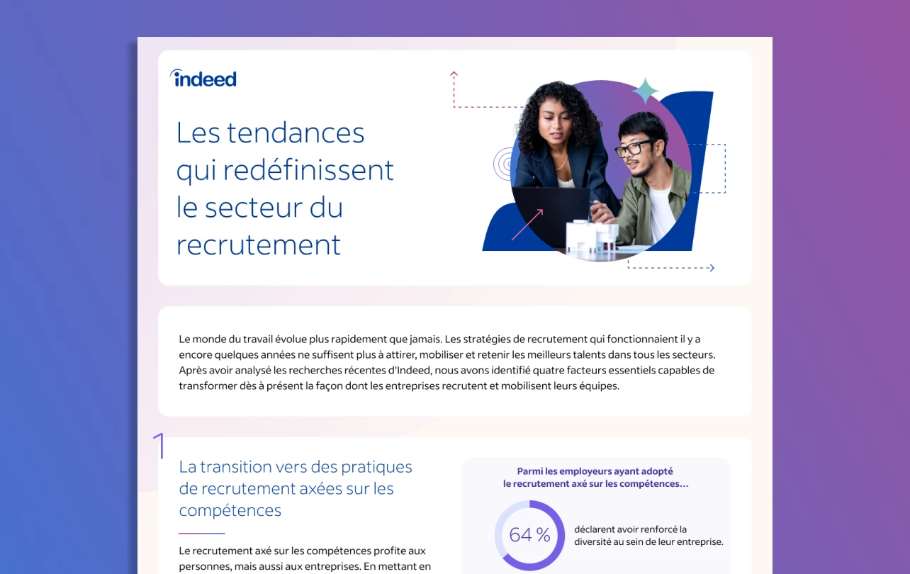Vignette de résumé comportant le titre «&nbsp;Les tendances qui redéfinissent le secteur du recrutement&nbsp;».