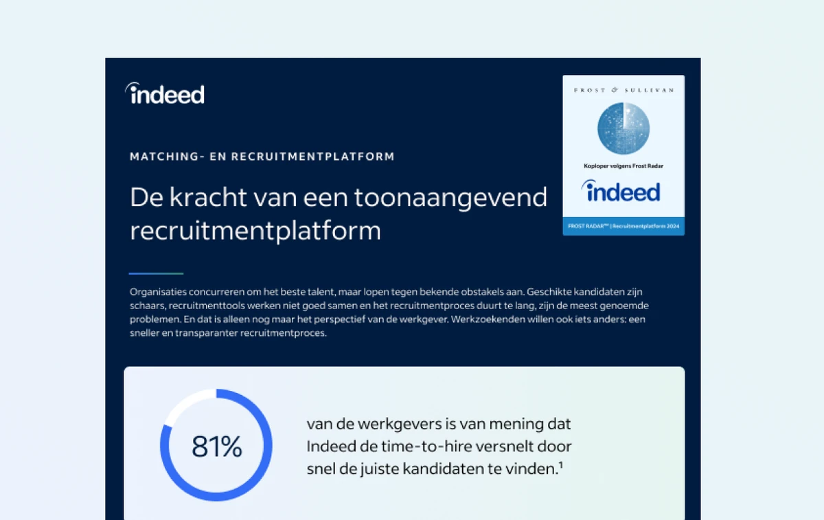 Miniatuur van de samenvatting met de titel 'De kracht van een toonaangevend recruitmentplatform'