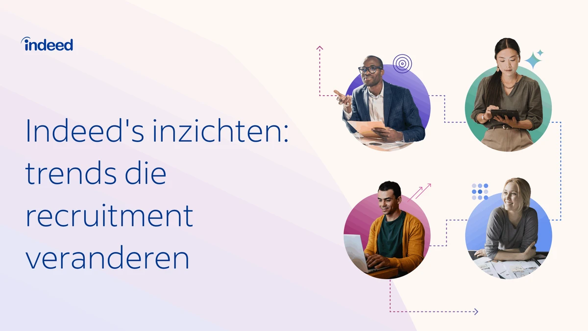 Omslag van het rapport met titel 'Indeed's inzichten: trends die recruitment veranderen'