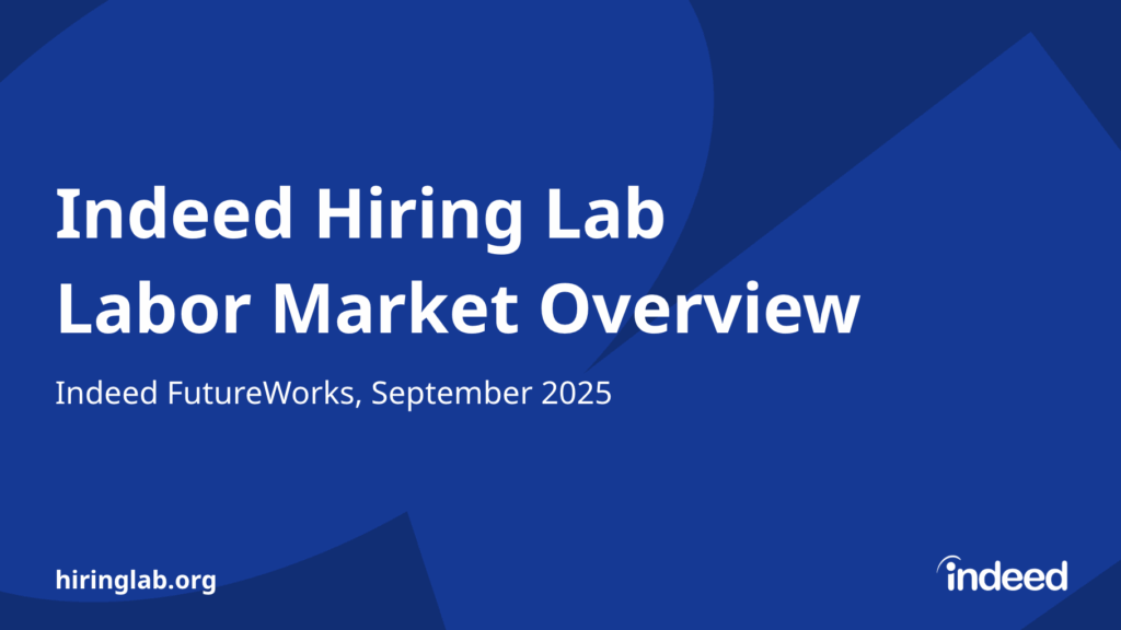 Blue background with white text 