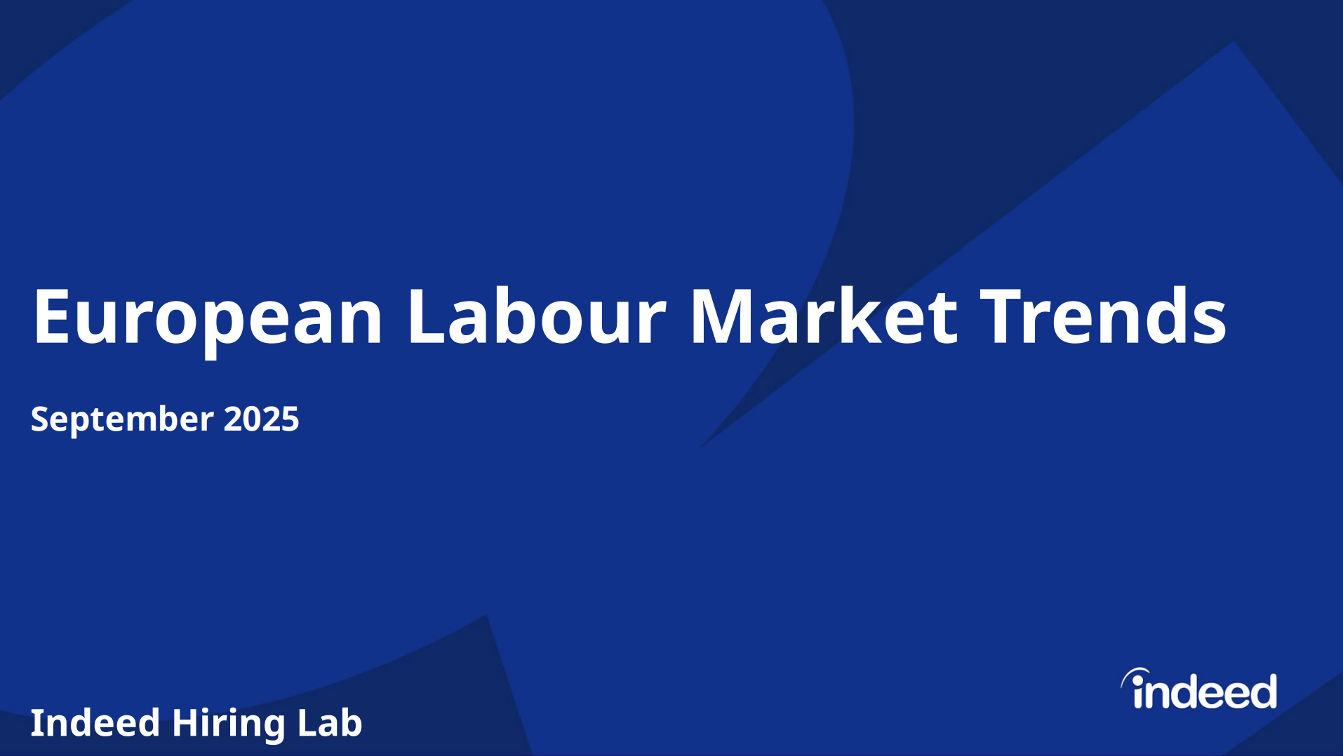 European labour market trends september 2025 white text on a blue background