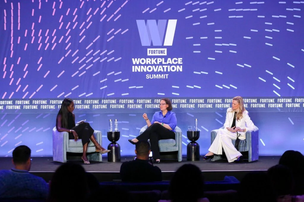 Indeed Chief Economist Svenja Gudell speaking at Fortune Workplace Innovation Summit